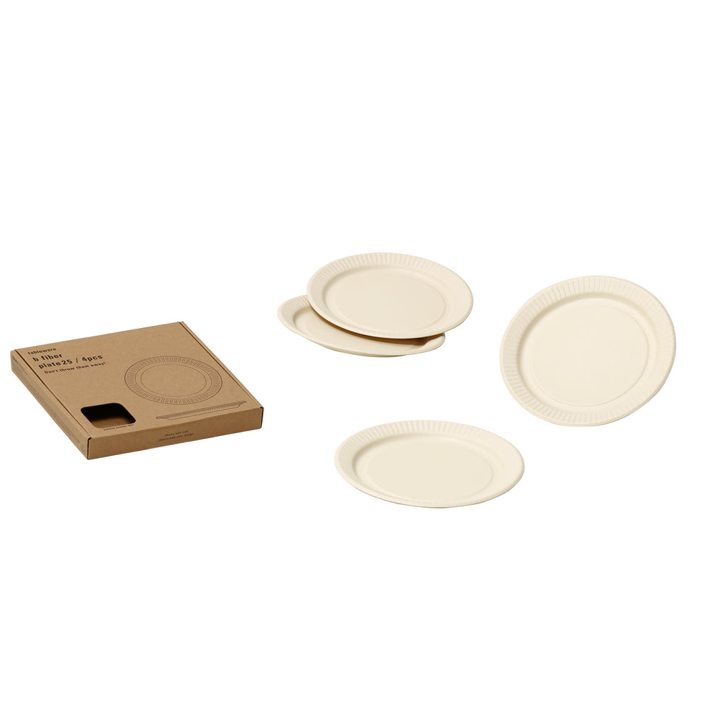 【OUTLET】大皿/平皿 b fiber plate25 / 4pcs