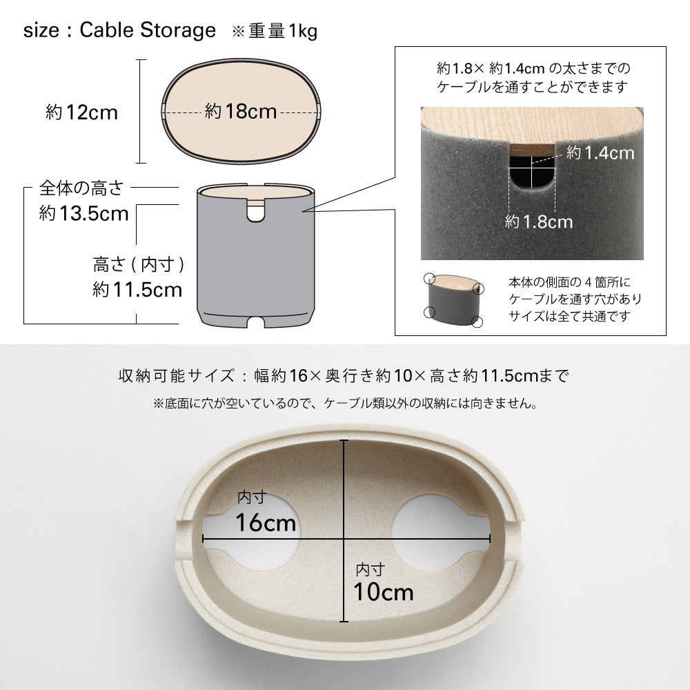 Oval Box Cable Storage