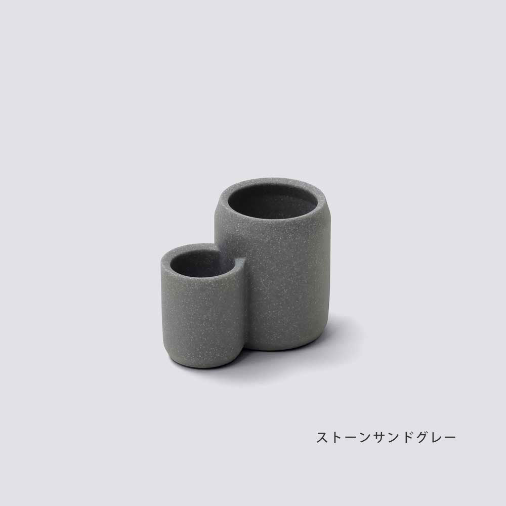 【特価セール】ideaco (イデアコ) 新生活 3点 セット アッシュグレー ideaco（イデアコ） ポリ袋が見えないゴミ箱 チューブラーオム 直径