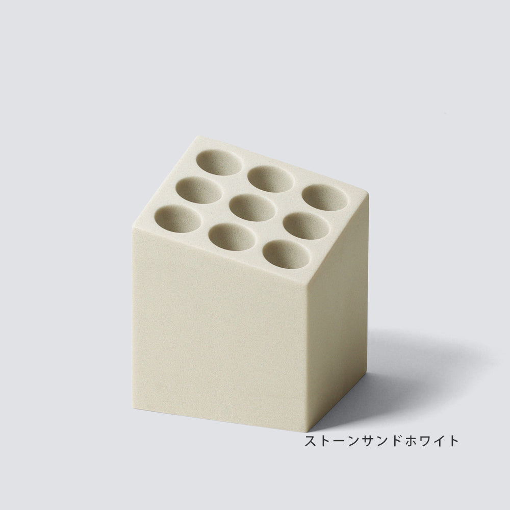 ideaco(イデアコ) 傘立て サンドホワイト 5本挿し renga(レンガ) CUBE  