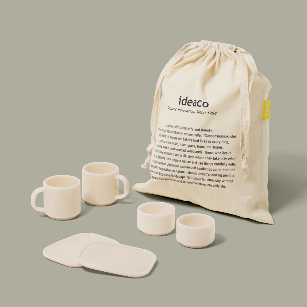 ギフトバッグ付き】ミルクガラス食器ギフト – ideaco STORE