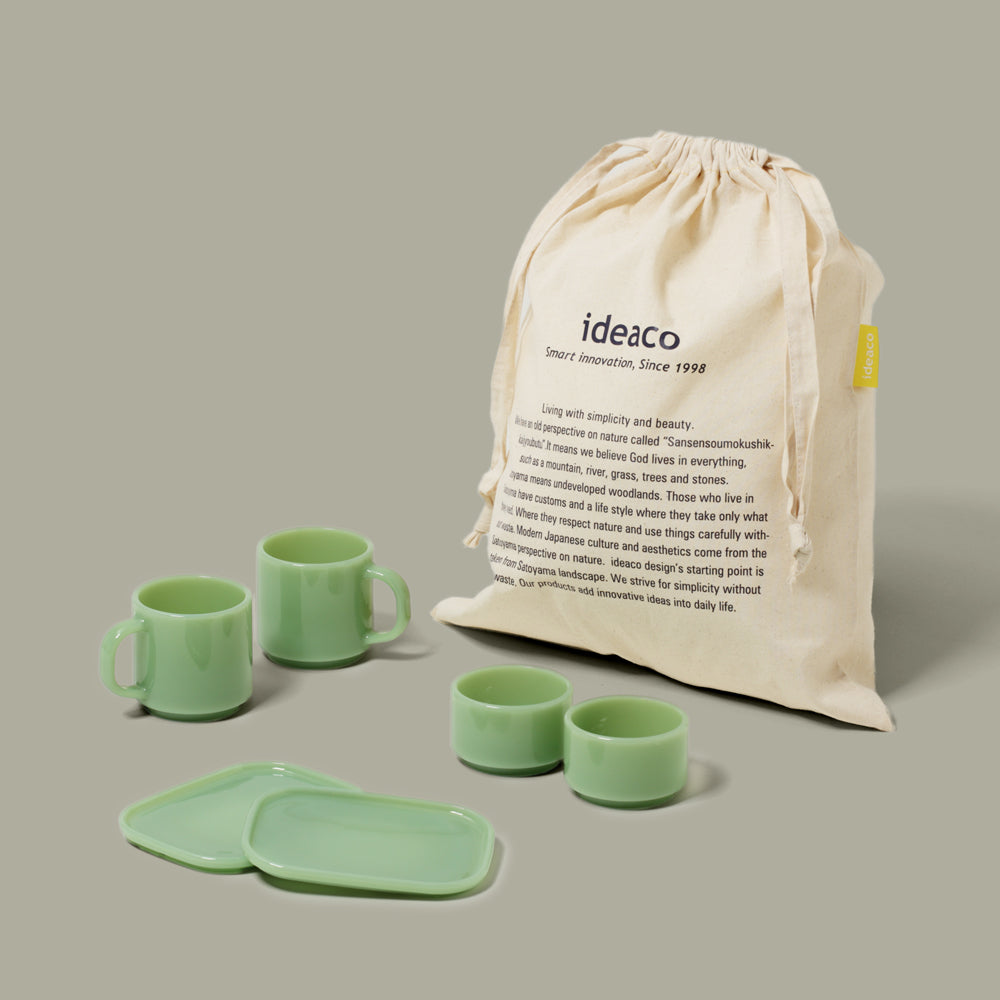 ギフトバッグ付き】ミルクガラス食器ギフト – ideaco STORE