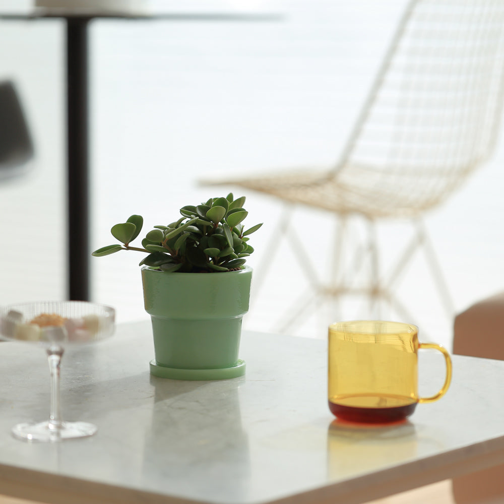 OUTLET】ミルクガラス植木鉢 Milk Glass Planter Pot 3 – ideaco STORE
