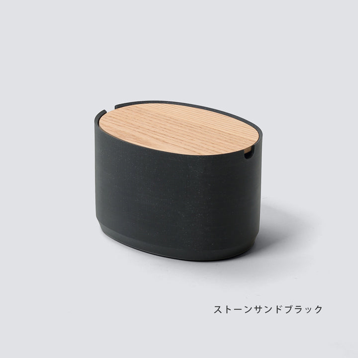 OUTLET】石調フタ付き収納 Oval Box M / High – ideaco STORE